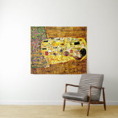 Klimt - Der Kuss Wandteppich (Beispiel (Horizontal))