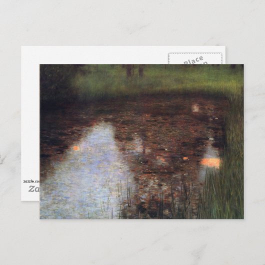 Klimt - der Sumpf Postkarte (Vorne/Hinten)