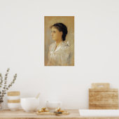 Klimt - Emilie Floge 1891 Poster (Küche)