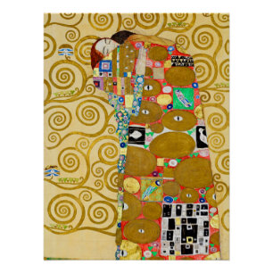 Klimt Erfüllung Mosaik: Vintage Stoclet-Fries Poster