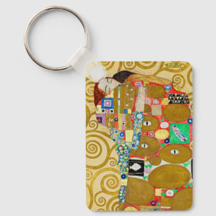 Klimt Erfüllung Mosaik: Vintage Stoclet-Fries Schlüsselanhänger
