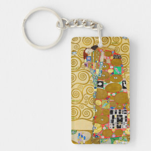 Klimt Erfüllung Mosaik: Vintage Stoclet-Fries Schlüsselanhänger