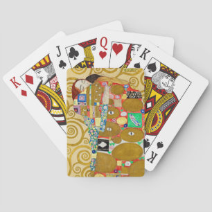 Klimt Erfüllung Mosaik: Vintage Stoclet-Fries Spielkarten