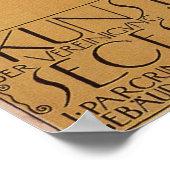 Klimt ~ erste Ausstellung des Secession Poster (Ecke)