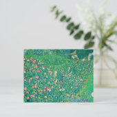Klimt Floral Italienische Landschaft Jugendstil Postkarte (Stehend Vorderseite)