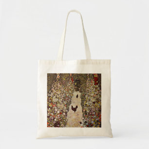 Klimt Garden mit Roosters Totbeutel Tragetasche