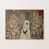 Klimt Garten mit Hahn-Puzzlespiel Puzzle (Horizontal)
