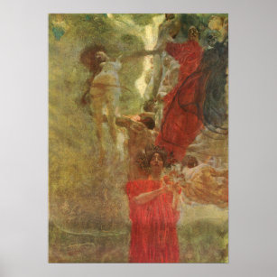 Klimt - Gemäldetechnische Gestaltung der Medizin 1 Poster