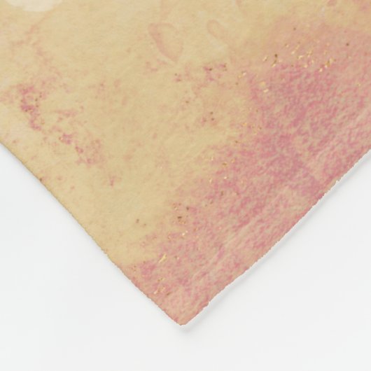 Klimt Giraffe | In Blume verziert Fleecedecke (Ecke)