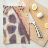 Klimt Giraffe | In Blume verziert Geschirrtuch (Viertel Falte)