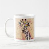 Klimt Giraffe | In Blume verziert Kaffeetasse (Links)