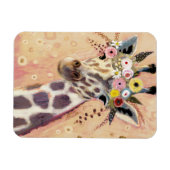 Klimt Giraffe | In Blume verziert Magnet (Horizontal)