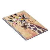 Klimt Giraffe | In Blume verziert Notizblock (Rechte Seite)