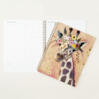 Klimt Giraffe | In Blume verziert