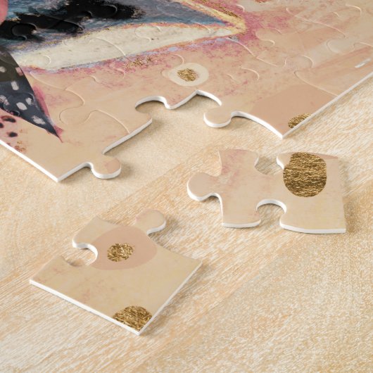 Klimt Giraffe | In Blume verziert Puzzle (Seite)