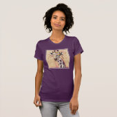 Klimt Giraffe | In Blume verziert T-Shirt (Vorne ganz)