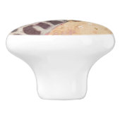 Klimt Giraffe | Krone der Blume Keramikknauf (Seitenansicht)