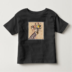 Klimt Giraffe   Krone der Blume Kleinkind T-shirt