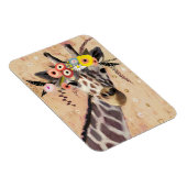 Klimt Giraffe | Krone der Blume Magnet (Rechte Seite)
