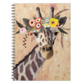 Klimt Giraffe | Krone der Blume Notizblock (Vorderseite)