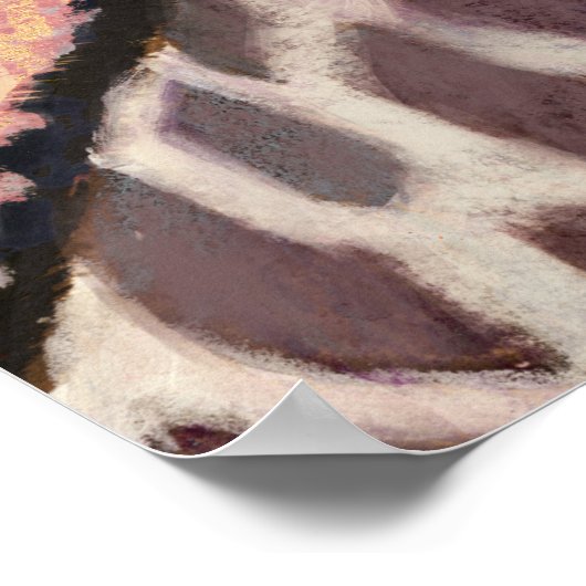 Klimt Giraffe | Krone der Blume Poster (Ecke)