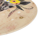 Klimt Giraffe | Krone der Blume Schneidebrett (Ecke)