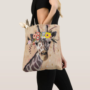 Klimt Giraffe Krone der Blume Tasche