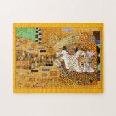 Klimt Gold Cat Spoof Puzzle (Horizontal)