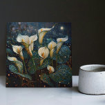 Klimt Golden Calla Lilies Splash & Spa Tamaro Fliese<br><div class="desc">Diese Keramik zeigt eine atemberaubende Darstellung von Calla Lilies,  inspiriert von Gustav Klimts "Goldener Phase". Klimts Verwendung von Blattgold und lebhaften Farben verleihen dem Kunstwerk einen opulenten,  mosaikartigen Effekt,  der Tiefe und Textur verleiht. Calla Lilies symbolisiert Wiedergeburt und Reinheit und macht diese Kachel zu einer sinnvollen Ergänzung jeder Wohngestaltung.</div>