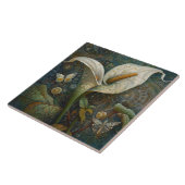 Klimt Golden Calla Lily Butterfly Art Nouveau Fliese (Seite)