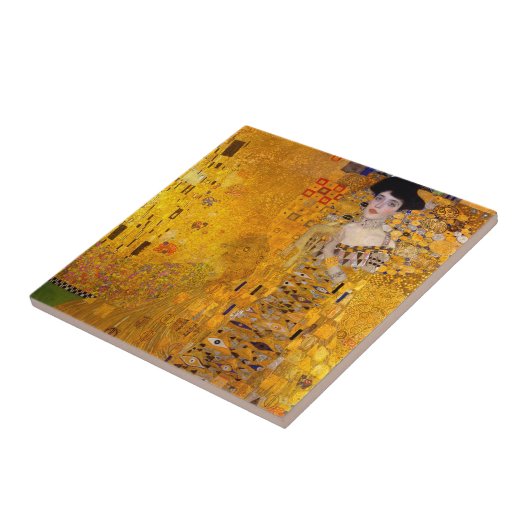 Klimt Golden Lady Adele Bloch Bauer Art Nouveau Fliese (Seite)