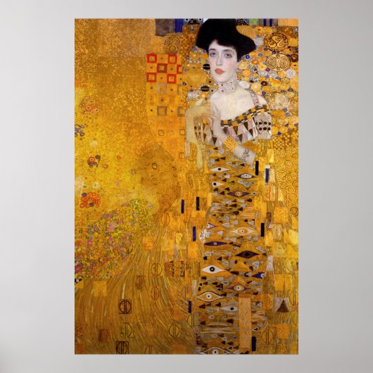 Klimt Golden Lady Adele Bloch Bauer Art Nouveau Poster (Vorne)