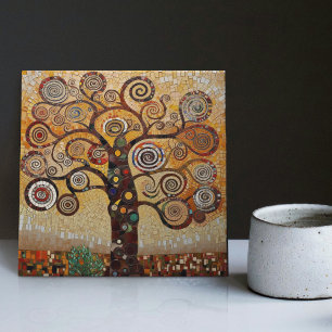 Klimt Golden Lebensbaum abstrakte Kunst Nouveau Ke Fliese