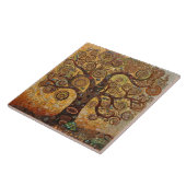 Klimt Golden Tree Abstraktes Jugendstil Fliese (Seite)