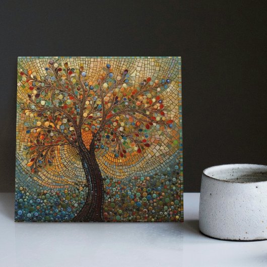 Klimt Golden Tree Abstraktes Jugendstil Fliese