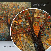 Klimt Golden Tree Abstraktes Jugendstil Fliese