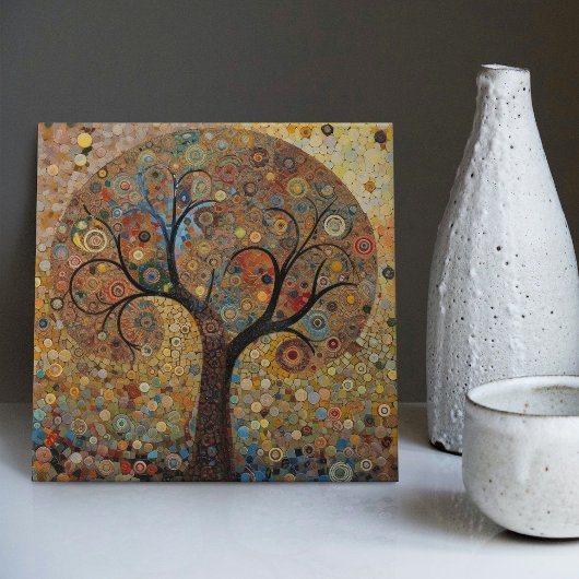 Klimt Golden Tree Abstraktes Jugendstil Fliese