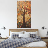 Klimt Golden Tree Abstraktes Jugendstil Leinwanddruck (Insitu (Schlafzimmer))
