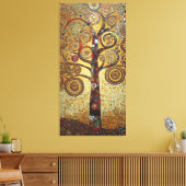 Klimt Golden Tree Abstraktes Jugendstil Leinwanddruck (Insitu (Wohnzimmer))