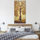 Klimt Golden Tree Abstraktes Jugendstil Leinwanddruck (Insitu (Schlafzimmer))
