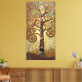 Klimt Golden Tree Abstraktes Jugendstil Leinwanddruck (Insitu (Wohnzimmer))