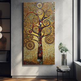 Klimt Golden Tree Abstraktes Jugendstil Leinwanddruck