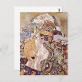 Klimt, Gustav Baby(Cradle) Espa?ol: Beb? Postkarte (Vorne/Hinten)