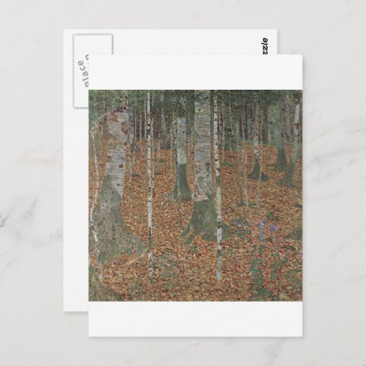 Klimt, Gustav-Birkenwald Postkarte (Vorne/Hinten)