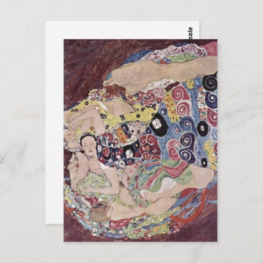 Klimt, Gustav Catal: Les grenzes Die Jungfrau The Postkarte (Vorne/Hinten)