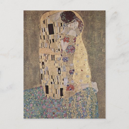 Klimt, Gustav Catal?: Liebling? Der Ku? Der Kuss i Postkarte (Vorderseite)