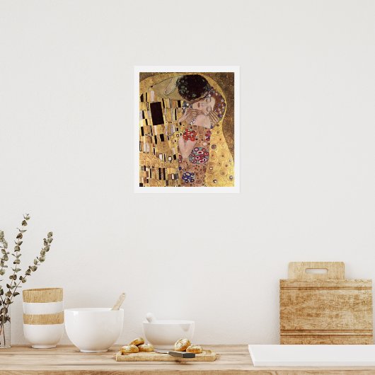 Klimt Gustav ~ das Kiss Poster (Küche)