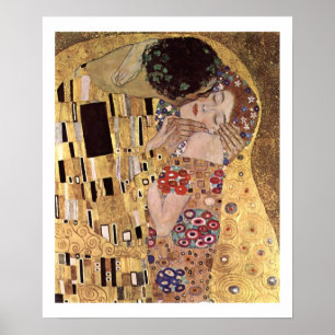 Klimt Gustav ~ das Kuss-Plakat Poster