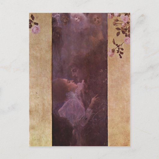 Klimt, Gustav Die Liebe 1895 Technique ?l auf Lein Postkarte (Vorderseite)