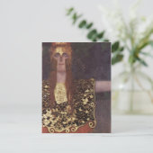 Klimt, Gustav Pallas Athena 1898 Technik ?l auf Postkarte (Stehend Vorderseite)
